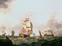 'Capture of the Foudroyant', c1760-Francis Swaine-Giclee Print