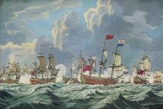 The Capture of the 'Foudroyant' by HMS Monmouth on February 18, 1758-Francis Swaine-Framed Giclee Print