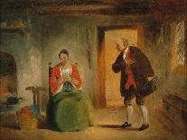 Interior Study, 1835-63 (Oil on Paper Mounted on Board)-Francis William Edmonds-Giclee Print