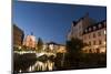 Franciscan Church of the Annunciation and Triple Bridge over the Ljubljanica River at dusk, Ljublja-Sergio Pitamitz-Mounted Photographic Print