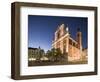 Franciscan Church of the Annunciation illuminated at night, Old Town, Ljubljana, Slovenia-Ben Pipe-Framed Photographic Print