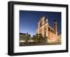 Franciscan Church of the Annunciation illuminated at night, Old Town, Ljubljana, Slovenia-Ben Pipe-Framed Photographic Print