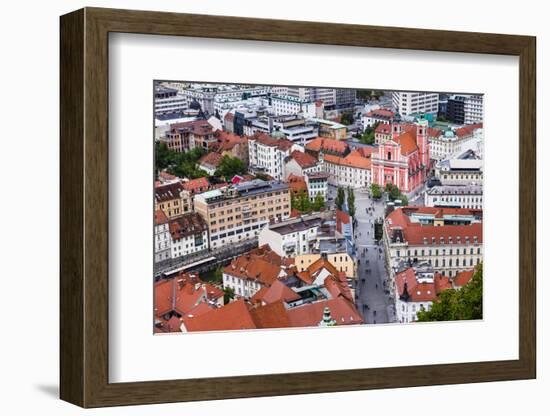 Franciscan Church of the Annunciation in Preseren Square-Matthew Williams-Ellis-Framed Photographic Print