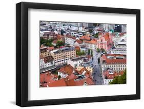 Franciscan Church of the Annunciation in Preseren Square-Matthew Williams-Ellis-Framed Photographic Print