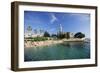 Franciscan Monastery and Beach, Hvar Town, Hvar Island, Dalmatia, Croatia-Gavin Hellier-Framed Photographic Print