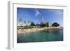 Franciscan Monastery and Beach, Hvar Town, Hvar Island, Dalmatia, Croatia-Gavin Hellier-Framed Photographic Print