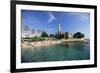 Franciscan Monastery and Beach, Hvar Town, Hvar Island, Dalmatia, Croatia-Gavin Hellier-Framed Photographic Print