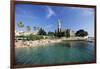 Franciscan Monastery and Beach, Hvar Town, Hvar Island, Dalmatia, Croatia-Gavin Hellier-Framed Photographic Print