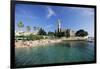 Franciscan Monastery and Beach, Hvar Town, Hvar Island, Dalmatia, Croatia-Gavin Hellier-Framed Photographic Print