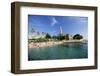 Franciscan Monastery and Beach, Hvar Town, Hvar Island, Dalmatia, Croatia-Gavin Hellier-Framed Photographic Print