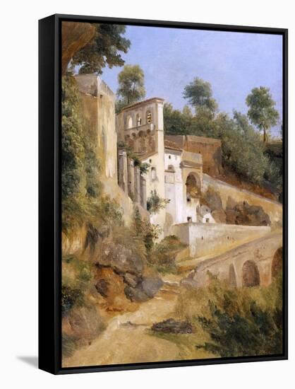 Franciscan Monastery at Subiaco-Antoine-Felix Boisselier-Framed Stretched Canvas