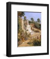 Franciscan Monastery at Subiaco-Antoine-Felix Boisselier-Framed Art Print