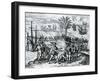 Francisco De Bobadilla Arriving as Governor and Arresting Christopher Columbus (1451-1506) in Hispa-Theodore de Bry-Framed Giclee Print