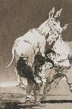 Obsequio a El Maestro (A Gift for the Master), Plate 47 of 'Los Caprichos', Original Edition-Francisco de Goya-Giclee Print