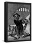 Francisco de Goya y Lucientes (Follow the "Caprichos," Sheet 49: Poltergeist) Art Poster Print-null-Framed Poster