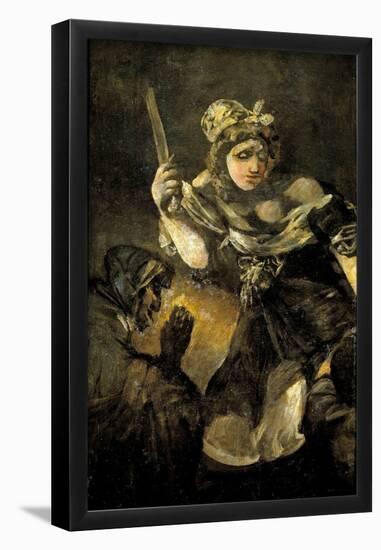 Francisco de Goya y Lucientes / 'Judith and Holofernes', 1820-1823, Spanish School, Mural, 146 c...-Francisco de Goya y Lucientes-Framed Poster
