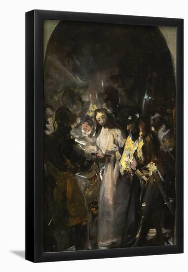 Francisco de Goya y Lucientes / 'The Taking of Christ', 1798, Spanish School, Oil on canvas, 40,...-Francisco de Goya y Lucientes-Framed Poster