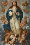 Francisco de Herrera The Younger / 'The Immaculate Conception'. Ca. 1670. Oil on canvas.-FRANCISCO DE HERRERA THE YOUNGER-Framed Stretched Canvas