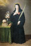 St Gertrude, 17th-18th Century-Francisco de Leon-Giclee Print