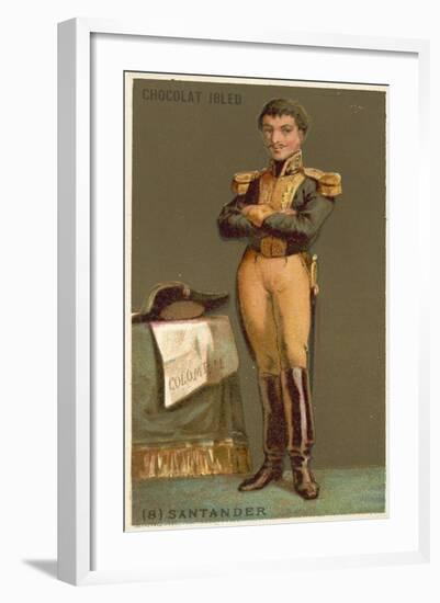 Francisco De Paula Santander, Colombian Soldier and Politician-null-Framed Giclee Print