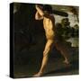 Francisco de Zurbarán / 'Hercules and the Cretan Bull', 1634, Spanish School, Oil on canvas, 133...-FRANCISCO DE ZURBARAN-Stretched Canvas