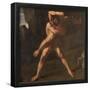 Francisco de Zurbarán / 'Hercules Fighting Against Anteus', 1634, Spanish School, Oil on canvas,...-FRANCISCO DE ZURBARAN-Framed Poster