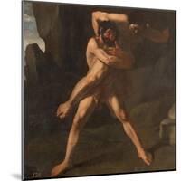 Francisco de Zurbarán / 'Hercules Fighting Against Anteus', 1634, Spanish School, Oil on canvas,...-FRANCISCO DE ZURBARAN-Mounted Poster