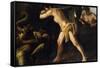 Francisco de Zurbarán / 'Hercules Fighting with the Lernaean Hydra', 1634, Spanish School, Oil o...-FRANCISCO DE ZURBARAN-Framed Stretched Canvas