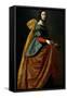 Francisco de Zurbarán / 'Saint Elisabeth of Portugal', ca. 1635, Spanish School, Oil on canvas,...-FRANCISCO DE ZURBARAN-Framed Stretched Canvas