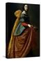 Francisco de Zurbarán / 'Saint Elisabeth of Portugal', ca. 1635, Spanish School, Oil on canvas,...-FRANCISCO DE ZURBARAN-Stretched Canvas