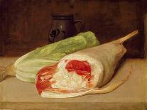 Still Life of a Leg of Lamb (Oil on Canvas)-Francisco Jose de (attr to) Goya y Lucientes-Stretched Canvas