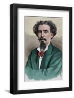 Francisco Linares Alcantara (1825-1878). President of Venezuela 1878-1879. Engraving, 1877. Colored-Tarker-Framed Photographic Print