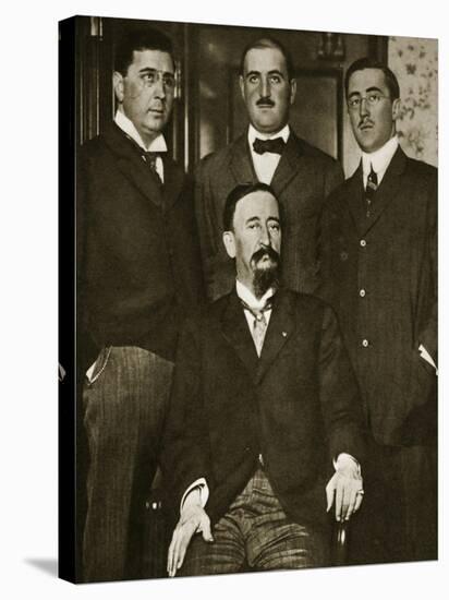 Francisco Madero and Three of His Sons, Gustavo, Gabriel and Evaristo, at the Astor Hotel-Thompson-Stretched Canvas