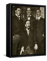 Francisco Madero and Three of His Sons, Gustavo, Gabriel and Evaristo, at the Astor Hotel-Thompson-Framed Stretched Canvas