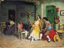 The Visit of the Bullfighter-Francisco Peralta-Stretched Canvas