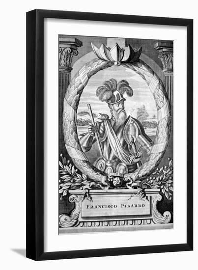 Francisco Pizarro, 15th Century Spanish Conquistador, 1671-null-Framed Premium Giclee Print