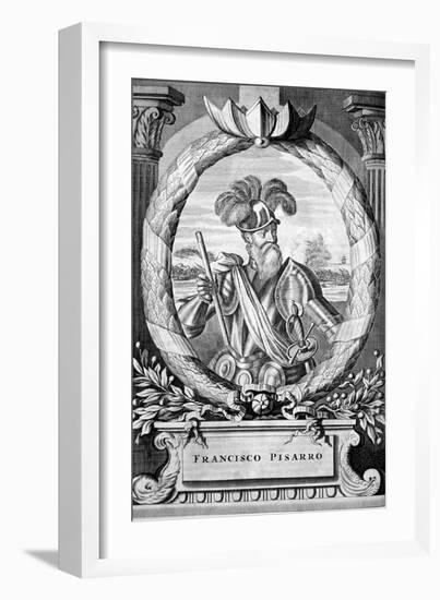 Francisco Pizarro, 15th Century Spanish Conquistador, 1671-null-Framed Giclee Print