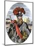 Francisco Pizarro Portrait in Full Armor-null-Mounted Giclee Print