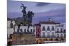 Francisco Pizarro statue in the Plaza Mayor, Trujillo, Caceres, Extremadura, Spain, Europe-Michael Snell-Mounted Photographic Print