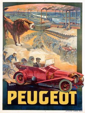Peugeot (Vintage Art) Posters & Wall Art Prints | AllPosters.com