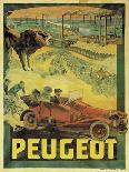 Poster Advertising Peugeot Cars, c.1908-Francisco Tamagno-Giclee Print