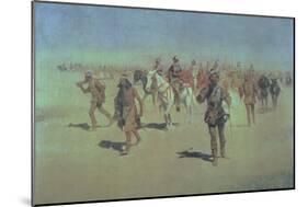 Francisco Vasquez De Coronado Making His Way Across New Mexico, from "The Great American Explorers"-Frederic Sackrider Remington-Mounted Giclee Print