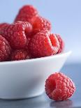 Raspberries in a Small Bowl-Franck Bichon-Photographic Print