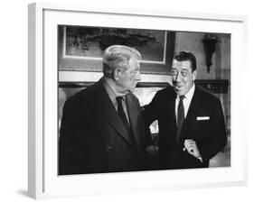 Franck Fernandel and Jean Gabin: L'Âge Ingrat, 1964-Marcel Dole-Framed Photographic Print