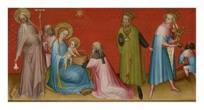 The Adoration of the Magi with Saint Anthony Abbot-Franco Flemish Master-Mounted Art Print