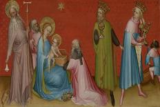 The Adoration of the Magi with Saint Anthony Abbot, c.1400-Franco-Flemish School-Framed Giclee Print