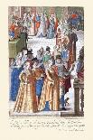 027-Cantantes & Comicos En La Plaza De San Marcos-Habiti D’Hvomeni Et Donne Venetiane 1609-Franco Giacomo-Art Print