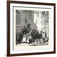 Franco-Prussian War: a Side Street in Sedan after the Surrender 1870-null-Framed Giclee Print