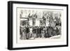 Franco-Prussian War: Arrival of a Convoy of French Prisoners in Berlin Germany 1870-null-Framed Giclee Print