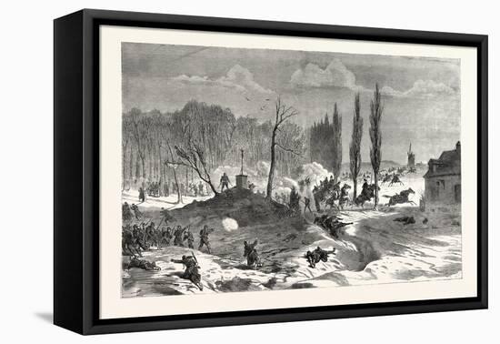 Franco-Prussian War: Battle Near Quesnel, November 23 1870-null-Framed Stretched Canvas